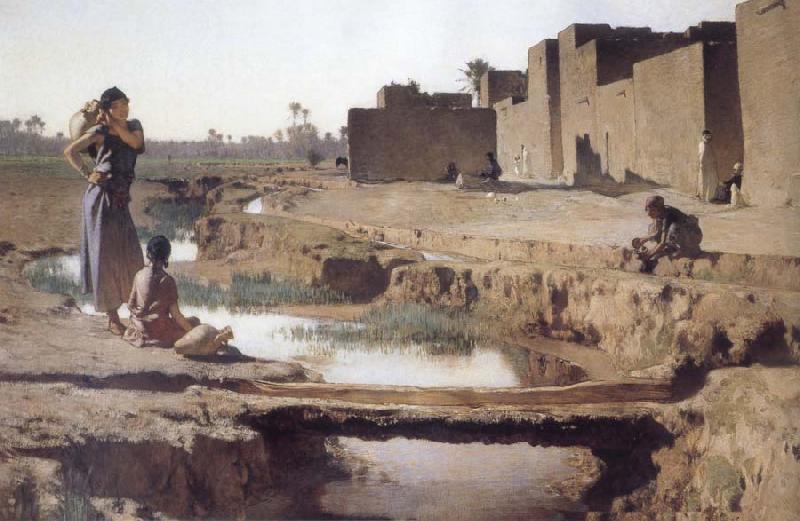 Gustave Guillaumet La Seguia,Near Biskra